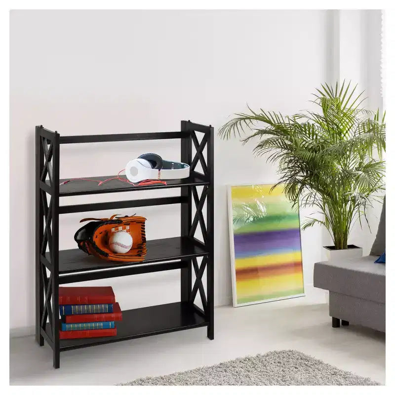 38 Bibliothèque pliante à 3 niveaux - Flora Home