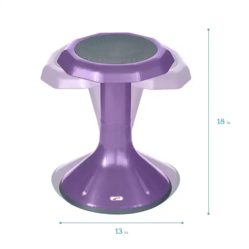 Tabouret oscillant ECR4Kids ACE Active Core Engagement, hauteur d'assise de 45,7 cm, sièges flexibles