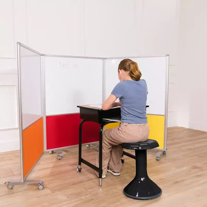 Tabouret oscillant ECR4Kids ACE Active Core Engagement, hauteur d'assise de 45,7 cm, sièges flexibles