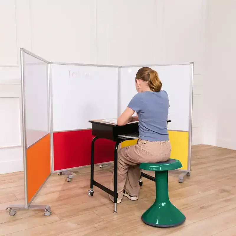 Tabouret oscillant ECR4Kids ACE Active Core Engagement, hauteur d'assise de 45,7 cm, sièges flexibles