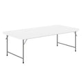 Flash Furniture 4.93-Foot Kid's Granite White Plastic Folding Table