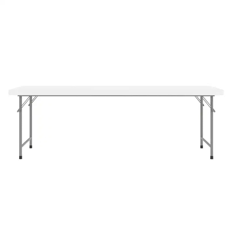 Flash Furniture Table pliante pour enfant en plastique granit blanc, 1,5 m