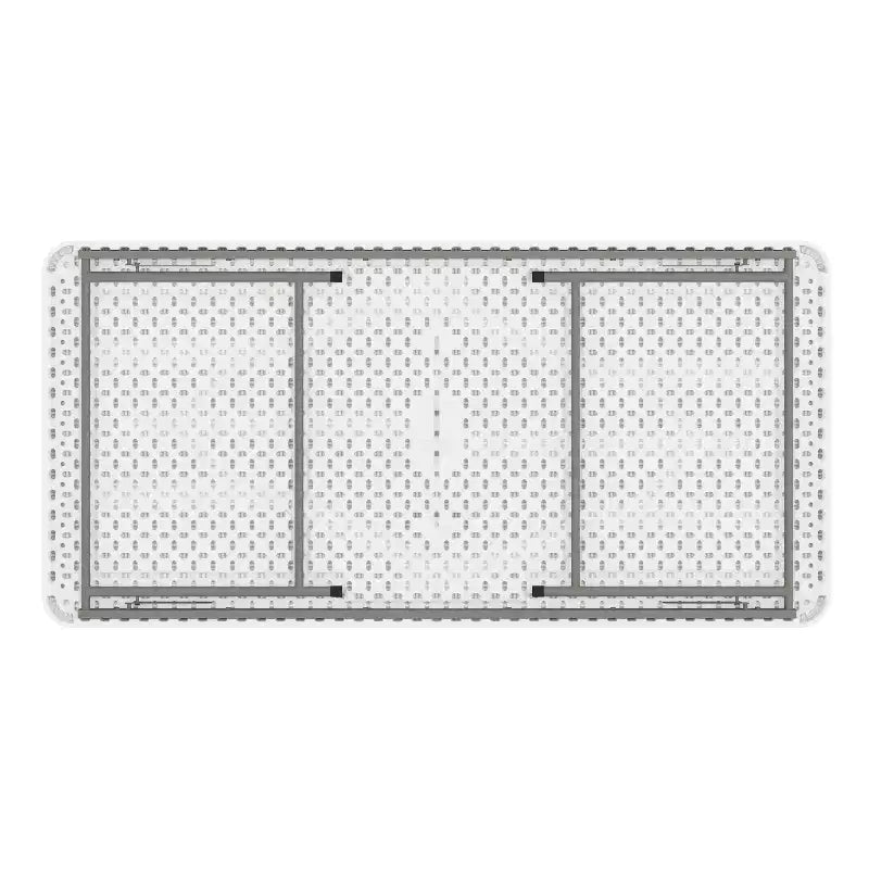 Flash Furniture Table pliante pour enfant en plastique granit blanc, 1,5 m