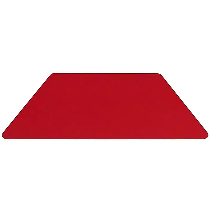 Flash Furniture Table d'activités trapézoïdale en stratifié HP de 22,5 po L x 45 po l - Pieds réglables en hauteur standard