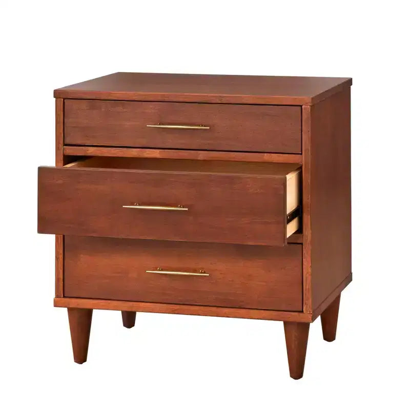 Table de chevet 3 tiroirs Lifestorey Ana Mid Century Modern