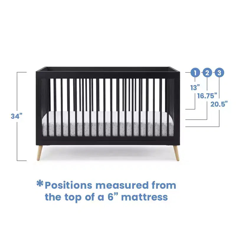 Lit de bébé convertible 4-en-1 Jordan de Delta Children