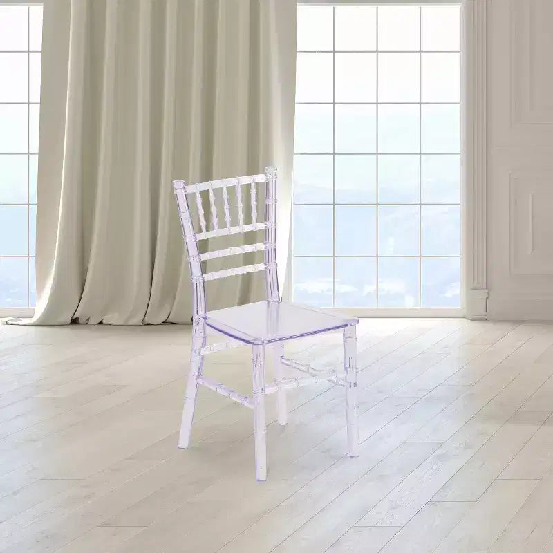Chaise Chiavari Flash Furniture en résine pour enfant, pour fêtes et événements, usage commercial et résidentiel