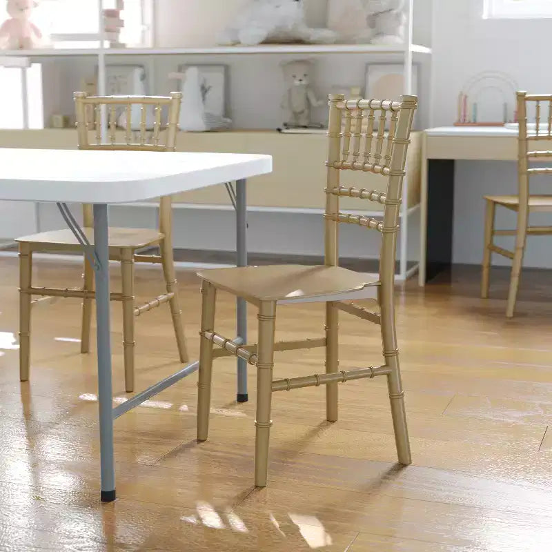 Chaise Chiavari Flash Furniture en résine pour enfant, pour fêtes et événements, usage commercial et résidentiel