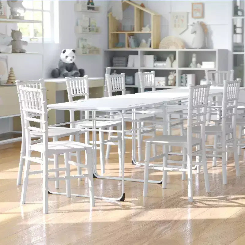 Chaise Chiavari Flash Furniture en résine pour enfant, pour fêtes et événements, usage commercial et résidentiel