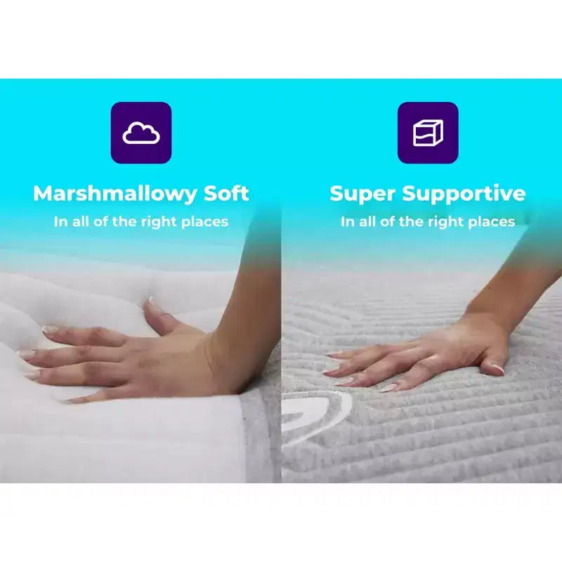 Breathable Cooling 3-Layer Memory Foam Mattress for Side Sleepers w/Hip, Neck, and Shoulder Support & Mattress Cover