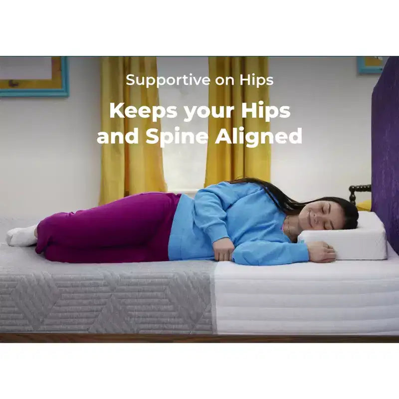 Breathable Cooling 3-Layer Memory Foam Mattress for Side Sleepers w/Hip, Neck, and Shoulder Support & Mattress Cover