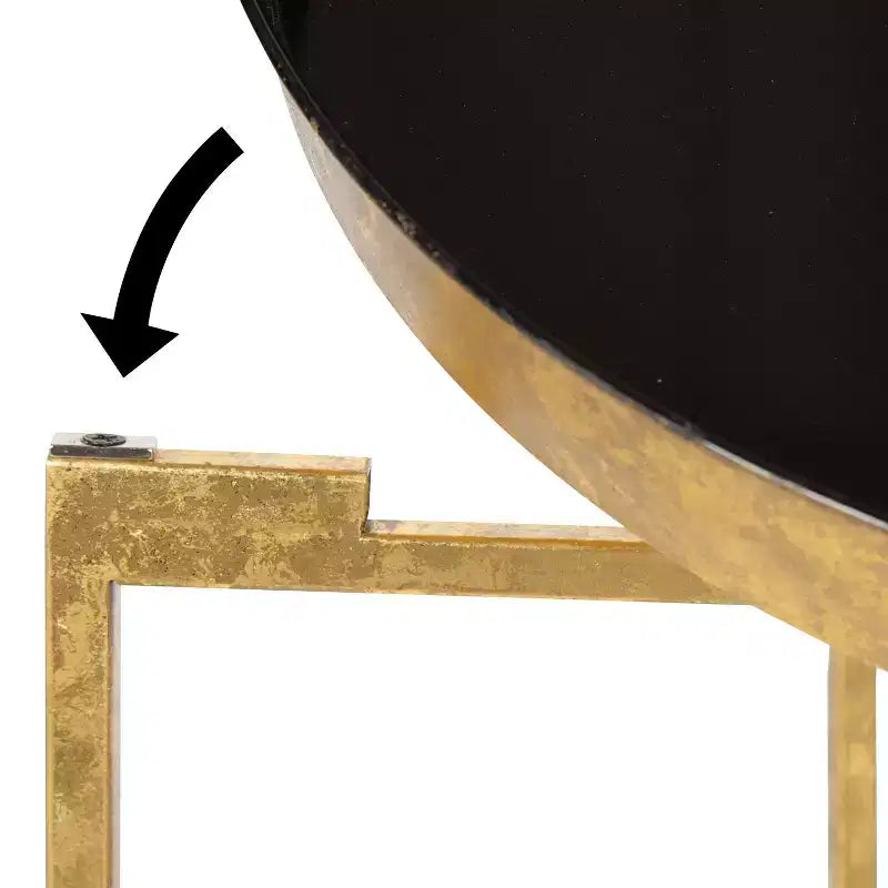 Round Metal Side Table