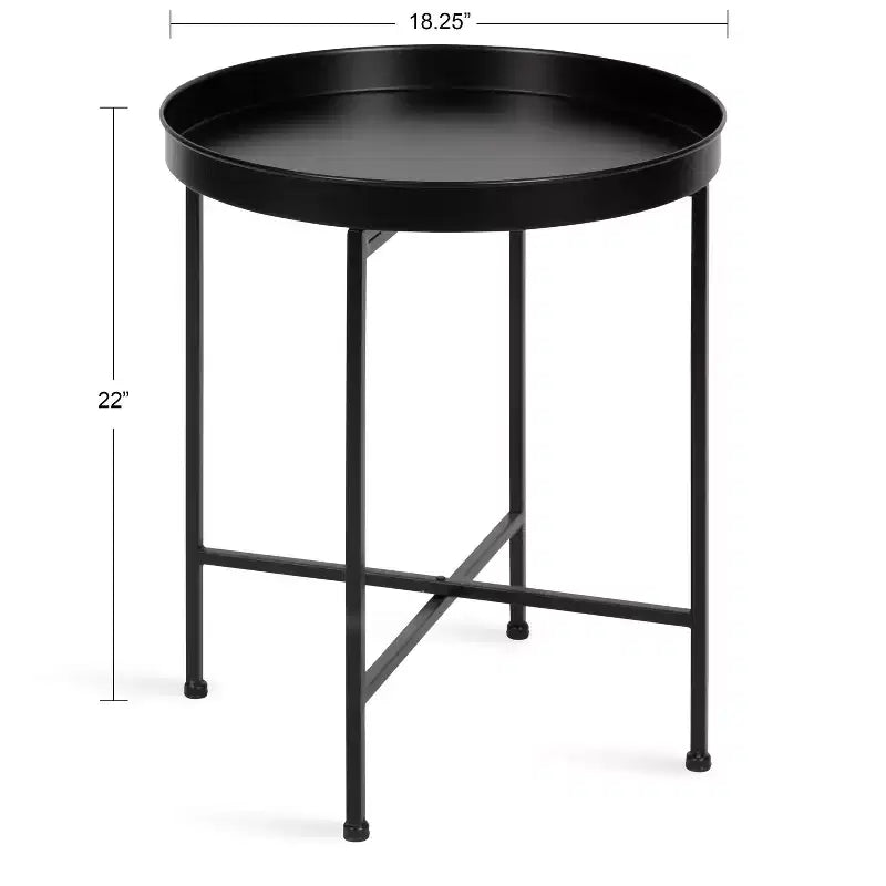 Round Metal Side Table