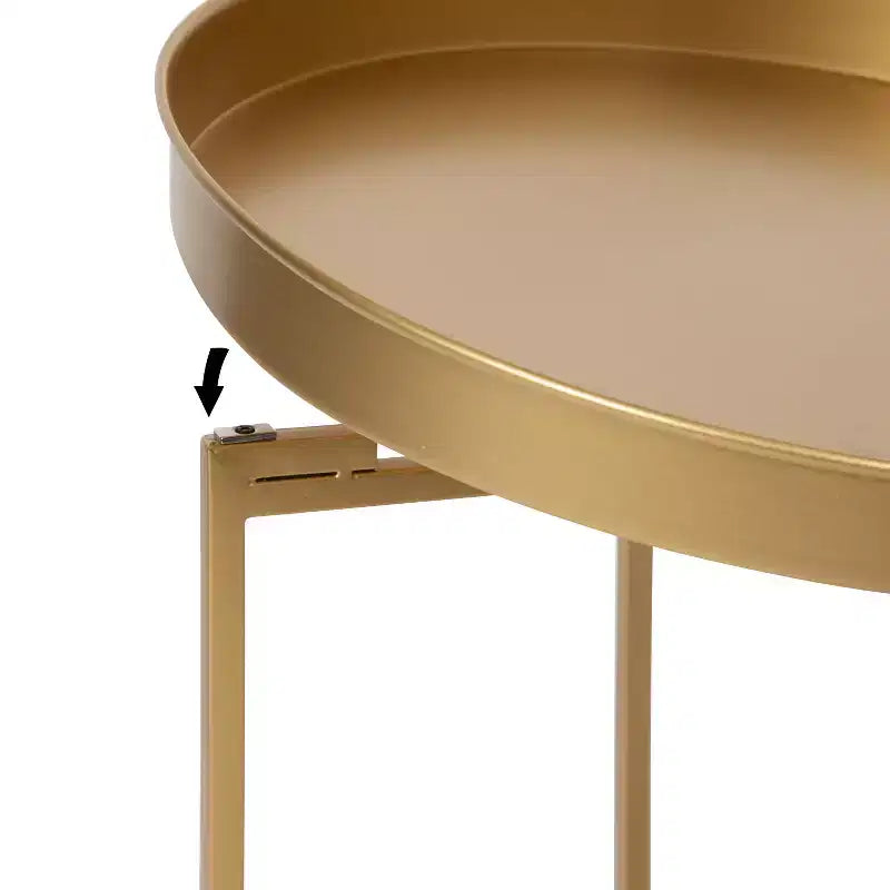 Round Metal Side Table