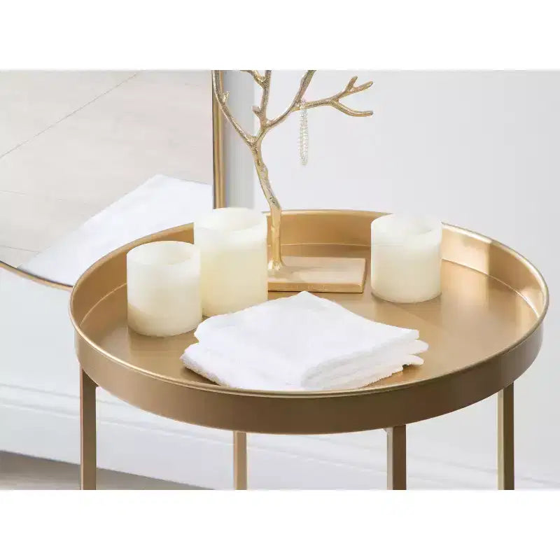 Round Metal Side Table
