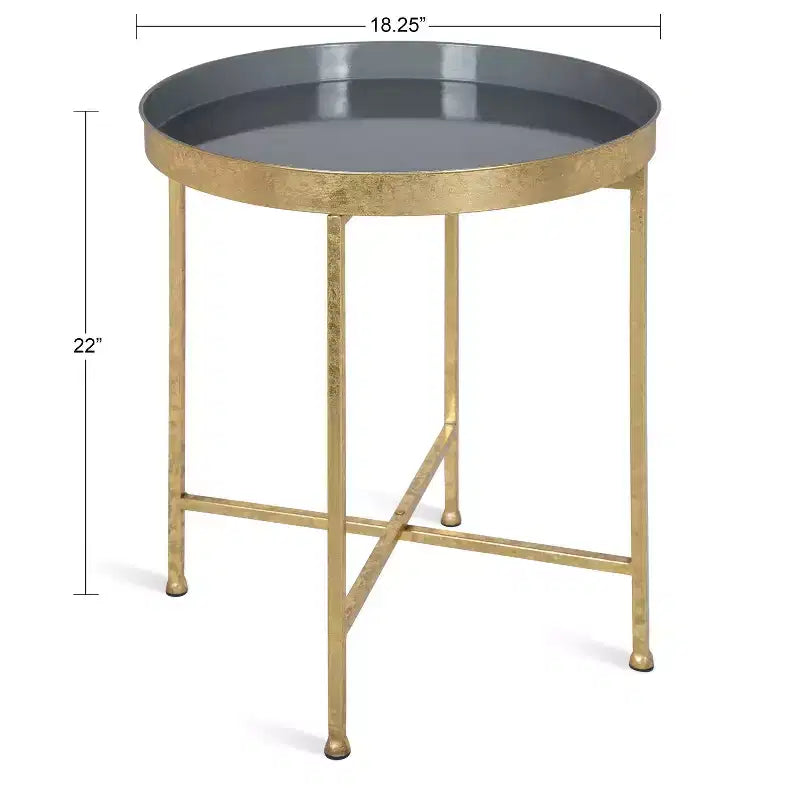 Round Metal Side Table