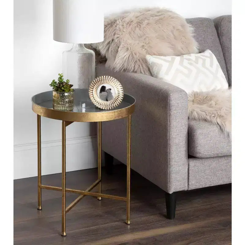 Round Metal Side Table