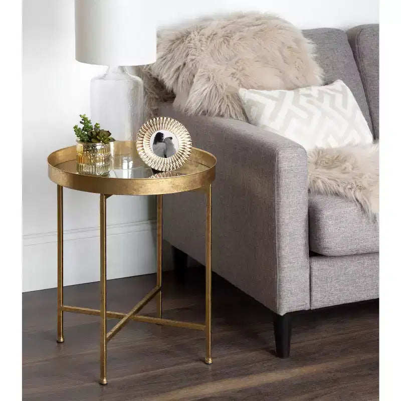 Round Metal Side Table