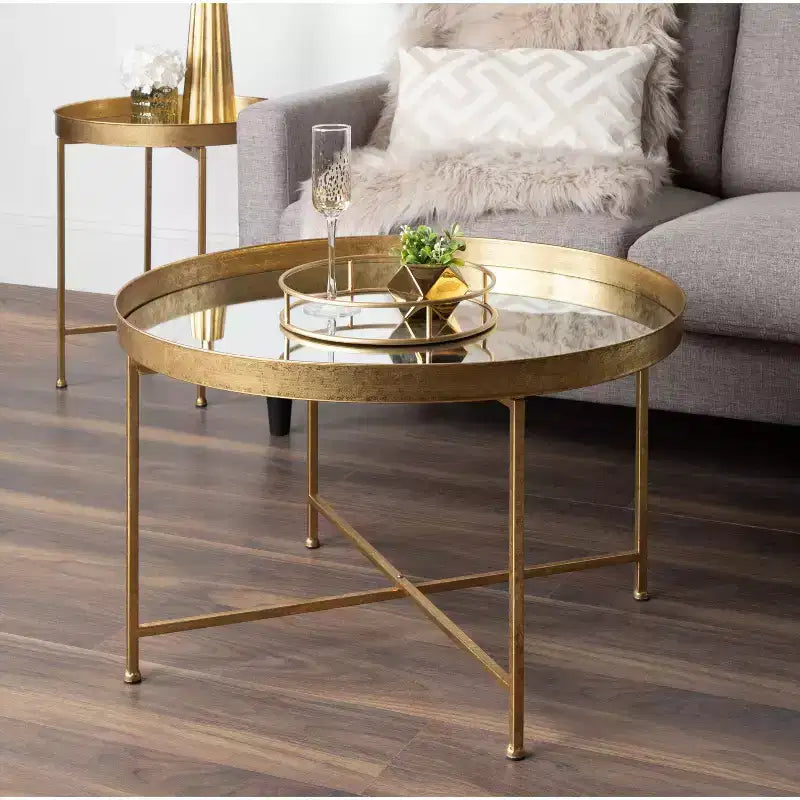 Round Metal Side Table