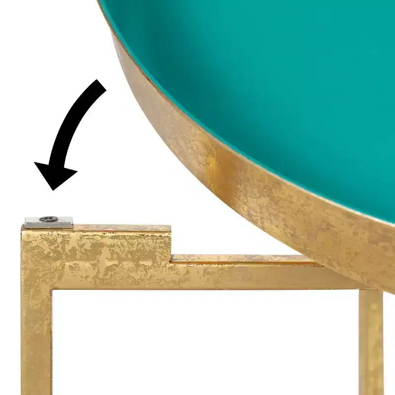 Round Metal Side Table