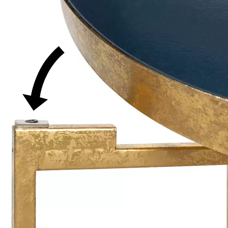 Round Metal Side Table