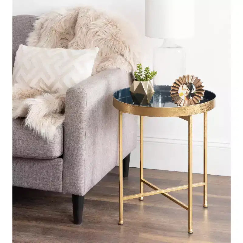 Round Metal Side Table