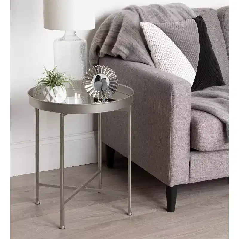 Round Metal Side Table
