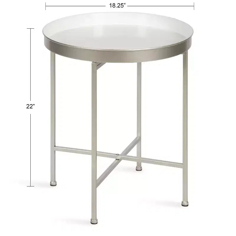 Round Metal Side Table