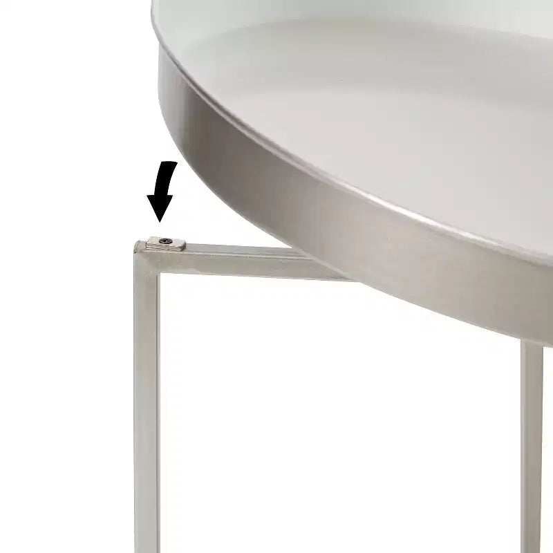 Round Metal Side Table