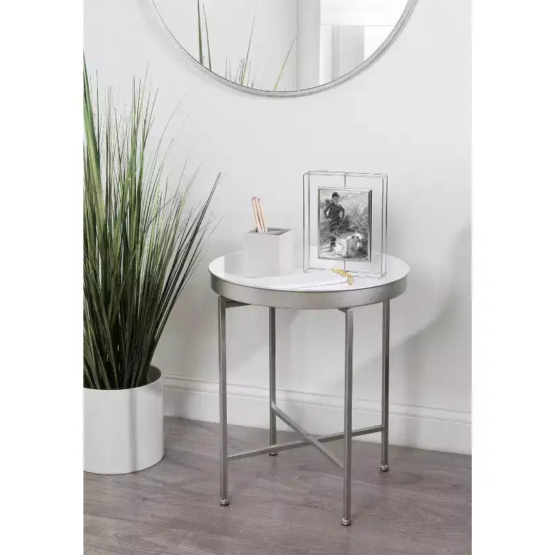 Round Metal Side Table
