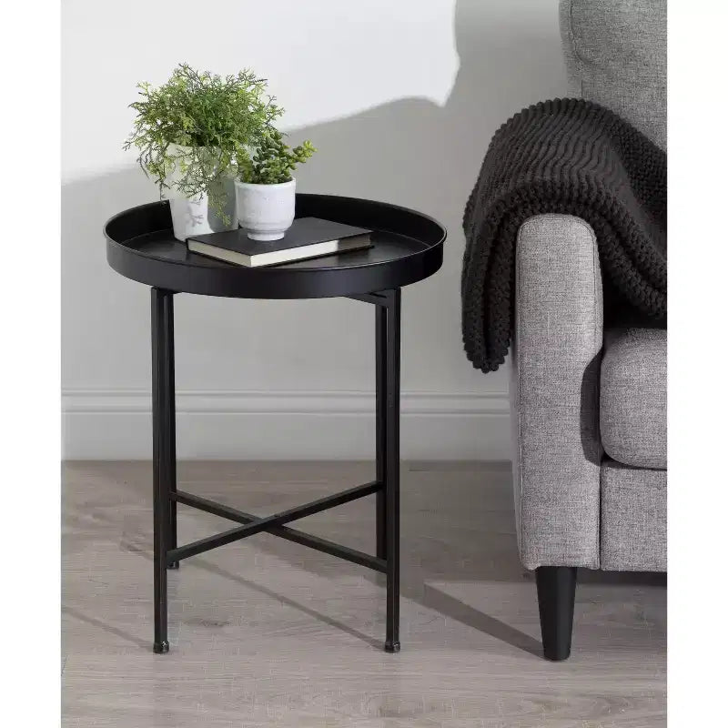 Round Metal Side Table