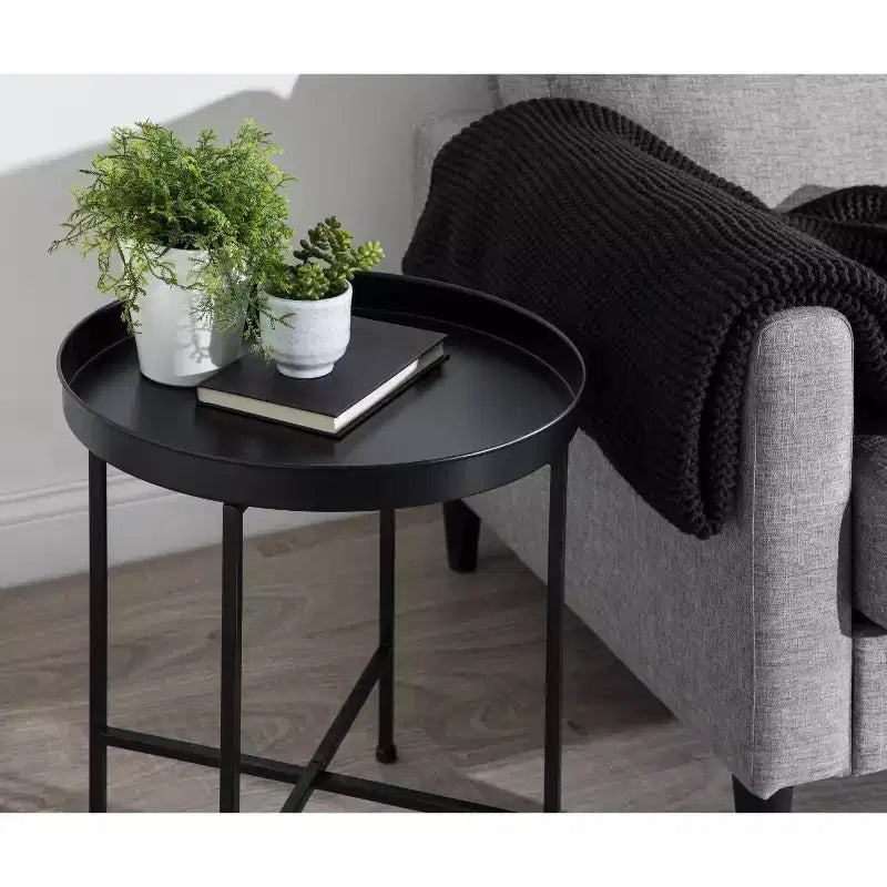Round Metal Side Table