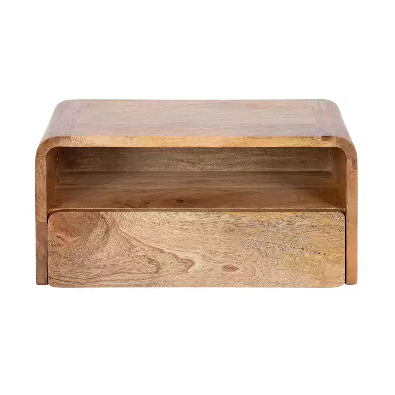 Floating Side Table with Drawer