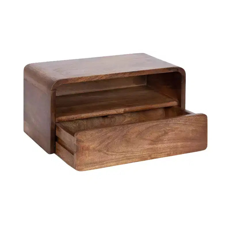 Floating Side Table with Drawer