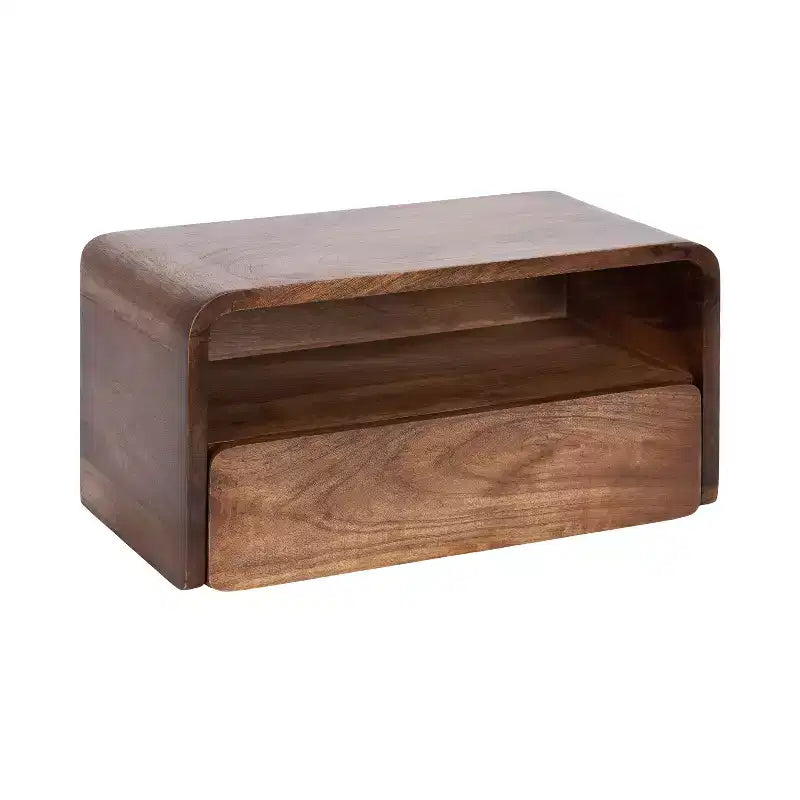 Floating Side Table with Drawer