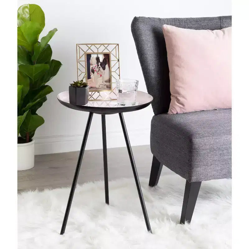 Laranya Round Metal Side Table