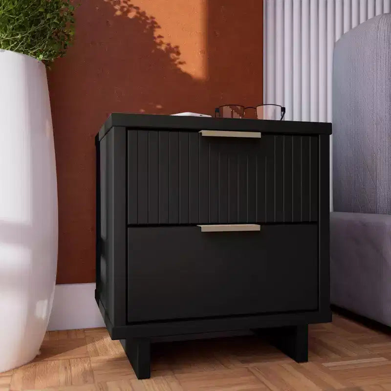 Granville Modern 2 Drawer Nightstand
