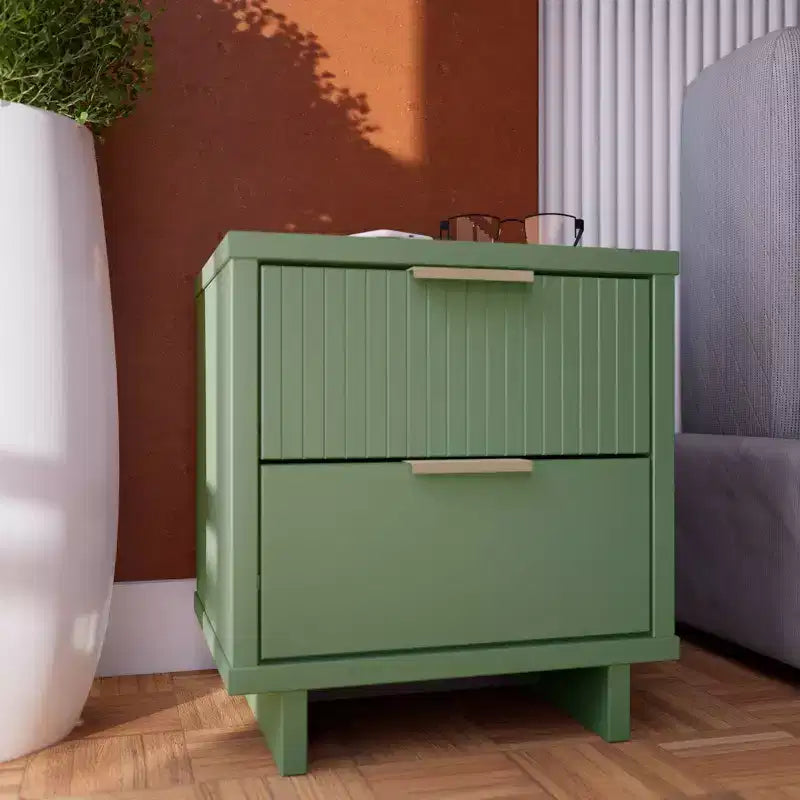 Granville Modern 2 Drawer Nightstand