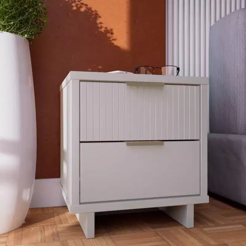Granville Modern 2 Drawer Nightstand