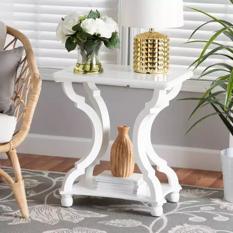 Wood End Table