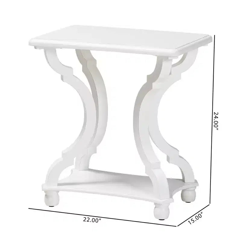 Wood End Table