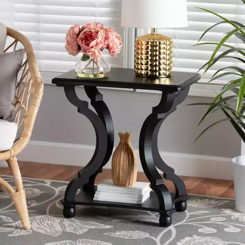 Wood End Table
