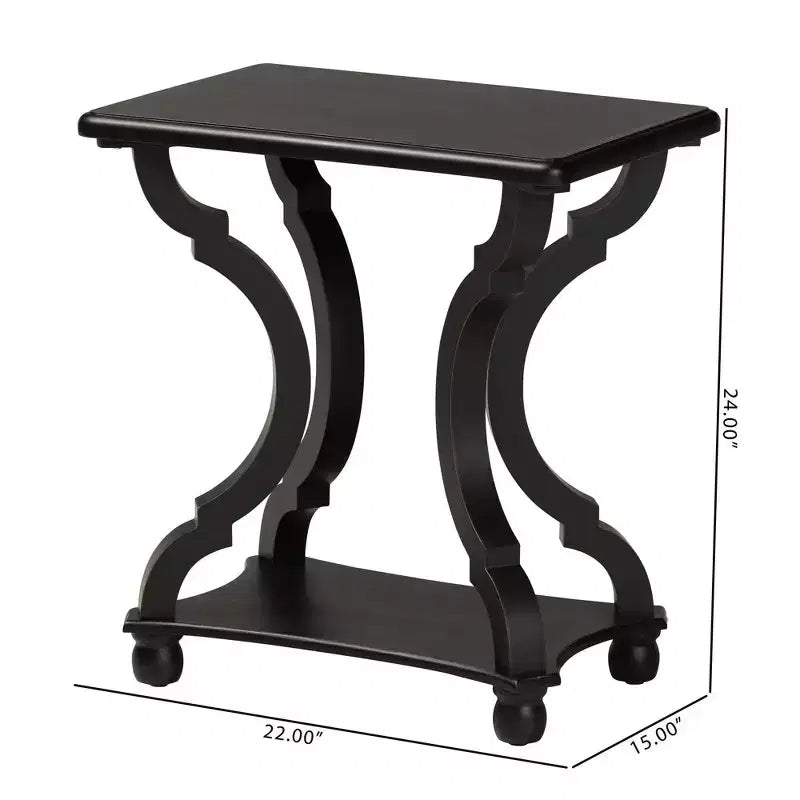 Wood End Table