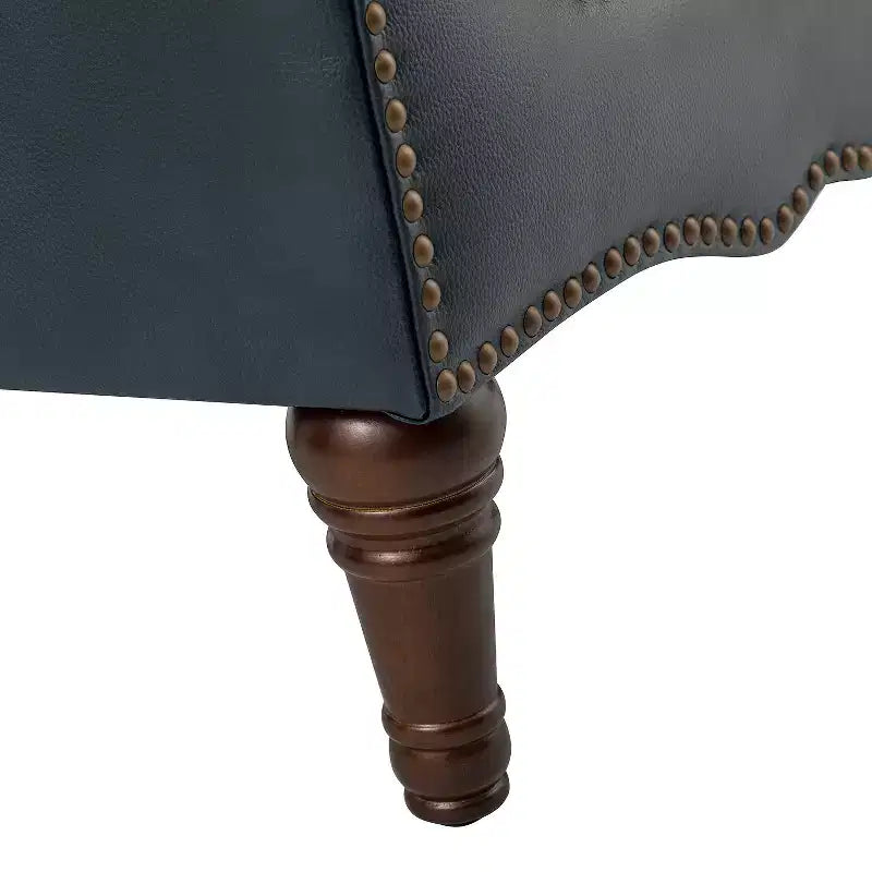 Lot de 2 fauteuils Enrique en cuir véritable avec dossier capitonné | ART OF LIVING DESIGNS