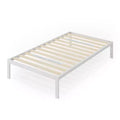 Mia 14 Metal Platform Bed Frame White