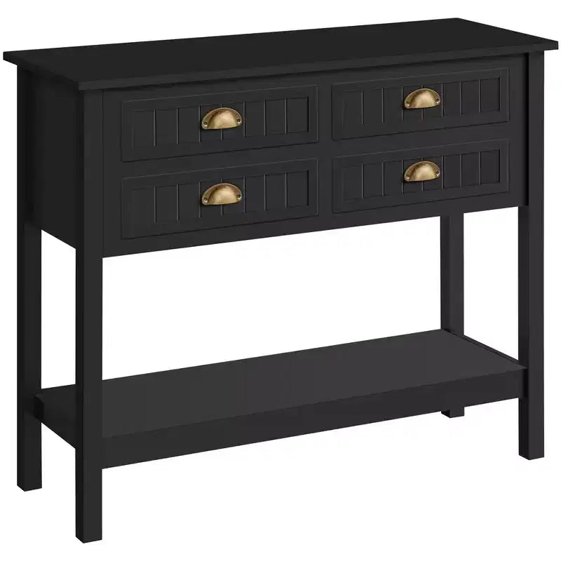 4-Drawer Console Table Entryway Table