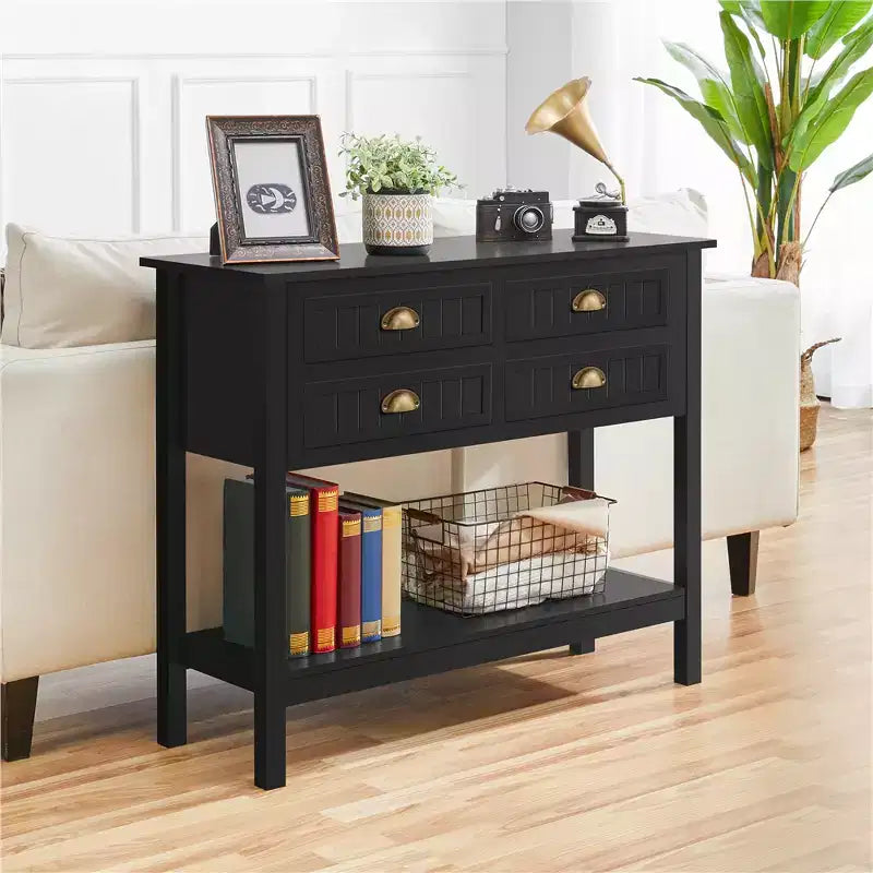 4-Drawer Console Table Entryway Table