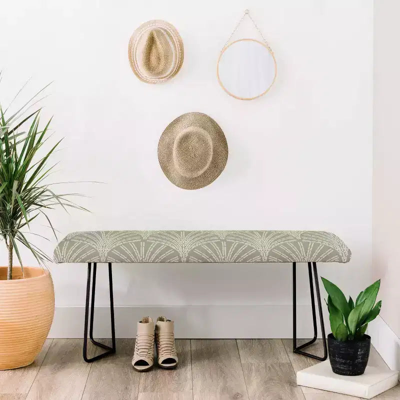 Iveta Abolina Scallop Fan Sage Bench