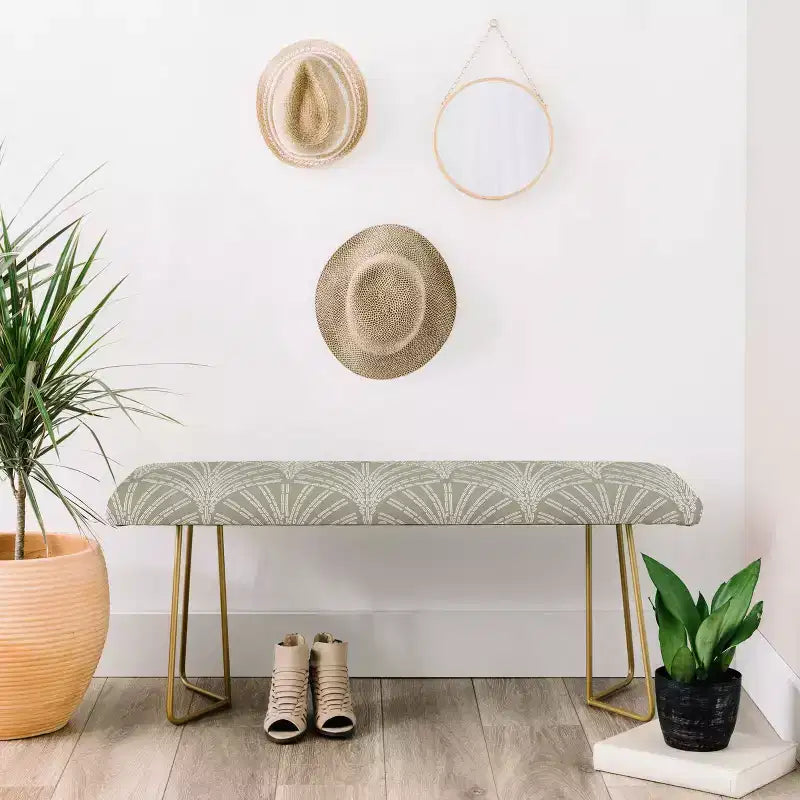 Iveta Abolina Scallop Fan Sage Bench