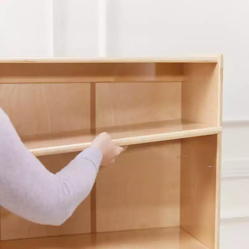 Wooden Classic Bookcase with Adjustable Shelves, 121.9 cm, Classroom Bookshelf